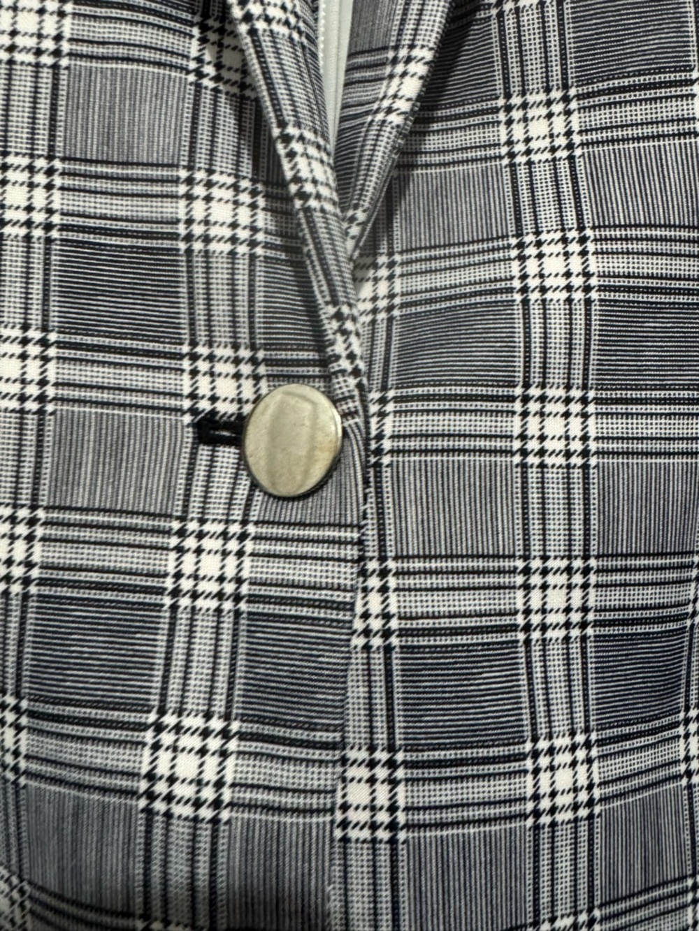 NYCC Women's Gray Plaid Blazer - Picture 3 of 6